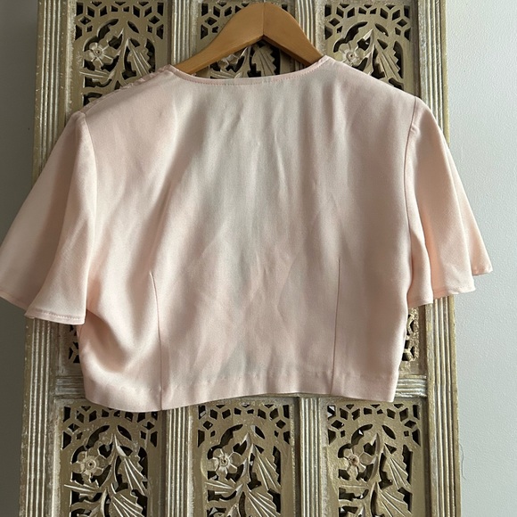 Vintage Be Smart Pink Summer  Maxi Dress With Bolero Jacket Set Wedding Party - Picture 4 of 12